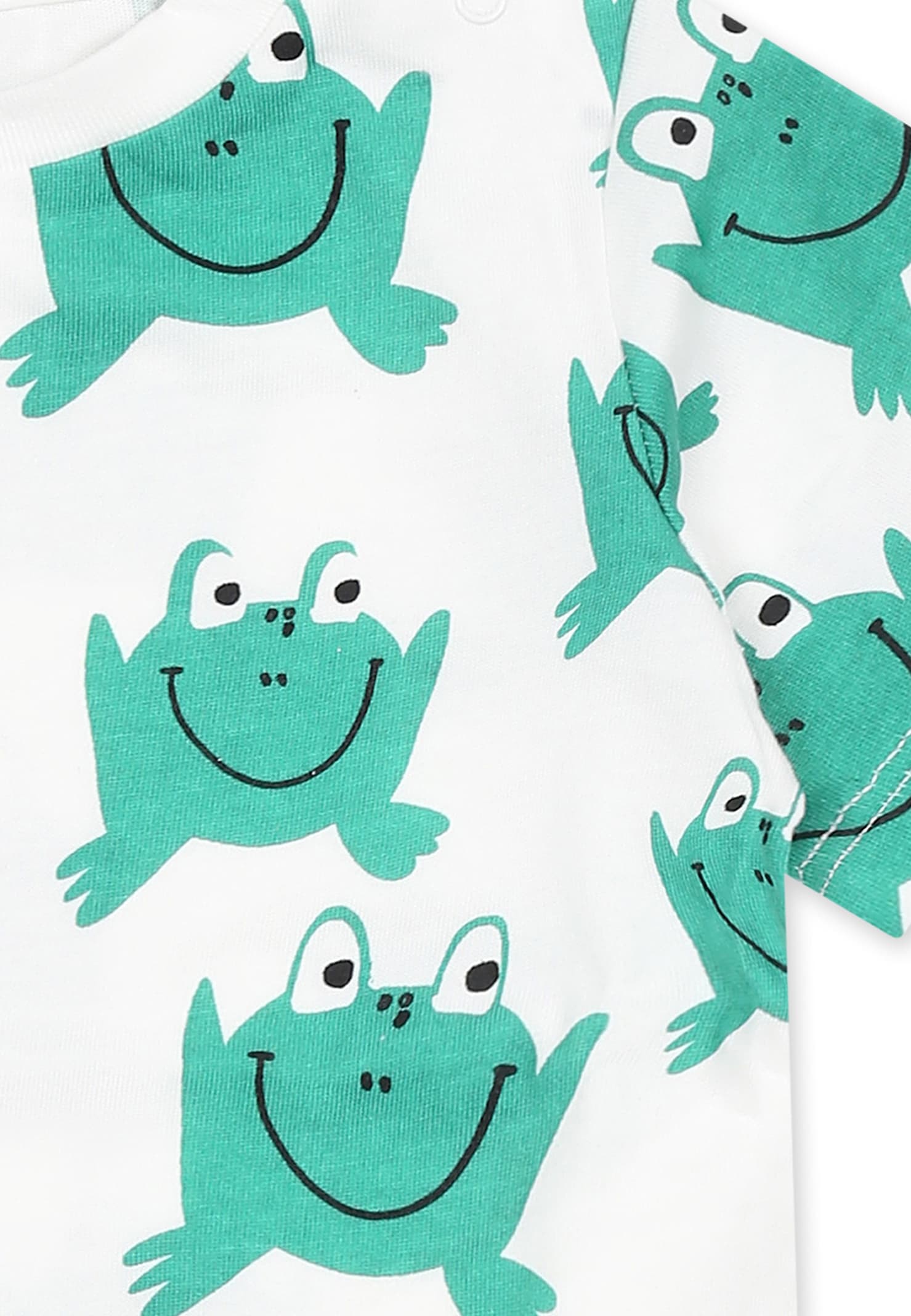 Stella Mccartney White T-shirt For Baby Boy With Frog In White