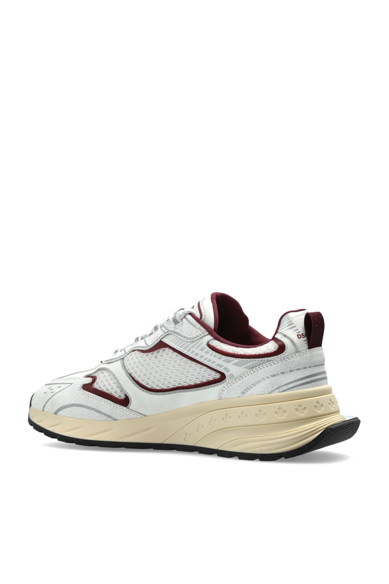 Dsquared2 Sprinter Lace-up Low Top Sneakers In White