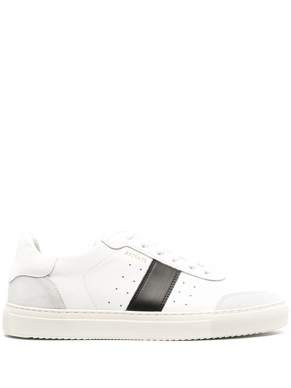 Axel Arigato White Leather Sneakers With Contrasting Panel