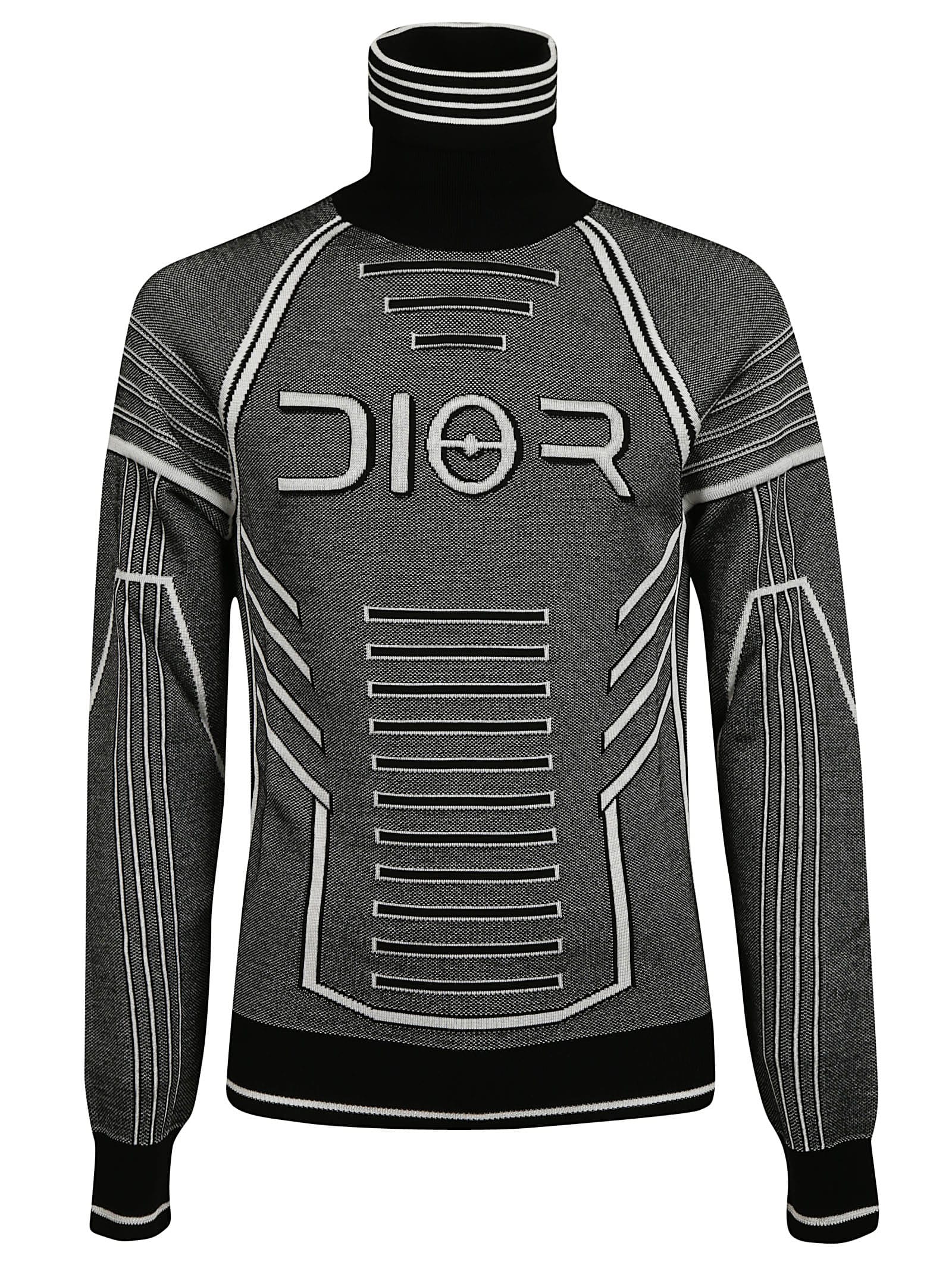 Christian Dior Christian Dior Turtle Neck Sweater - Black - 11052840