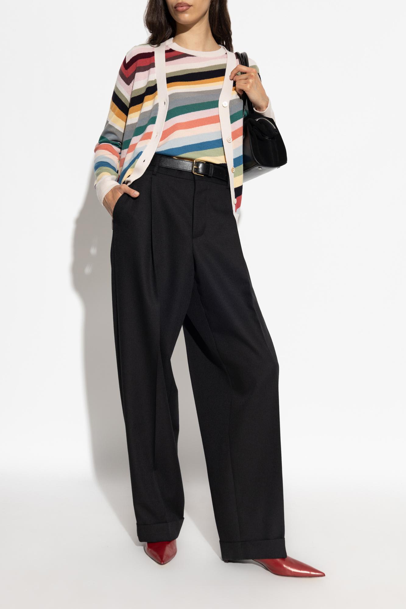 Ps By Paul Smith Ps Paul Smith Cardigan With Striped Pattern In Multi