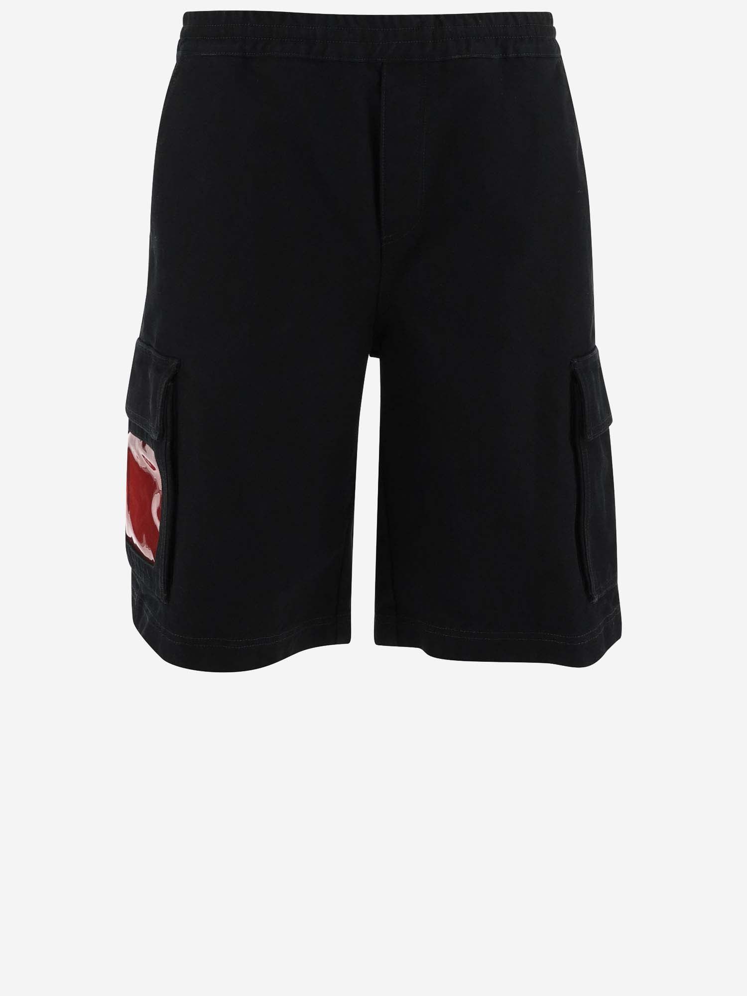 Cotton Bermuda Shorts With Logo