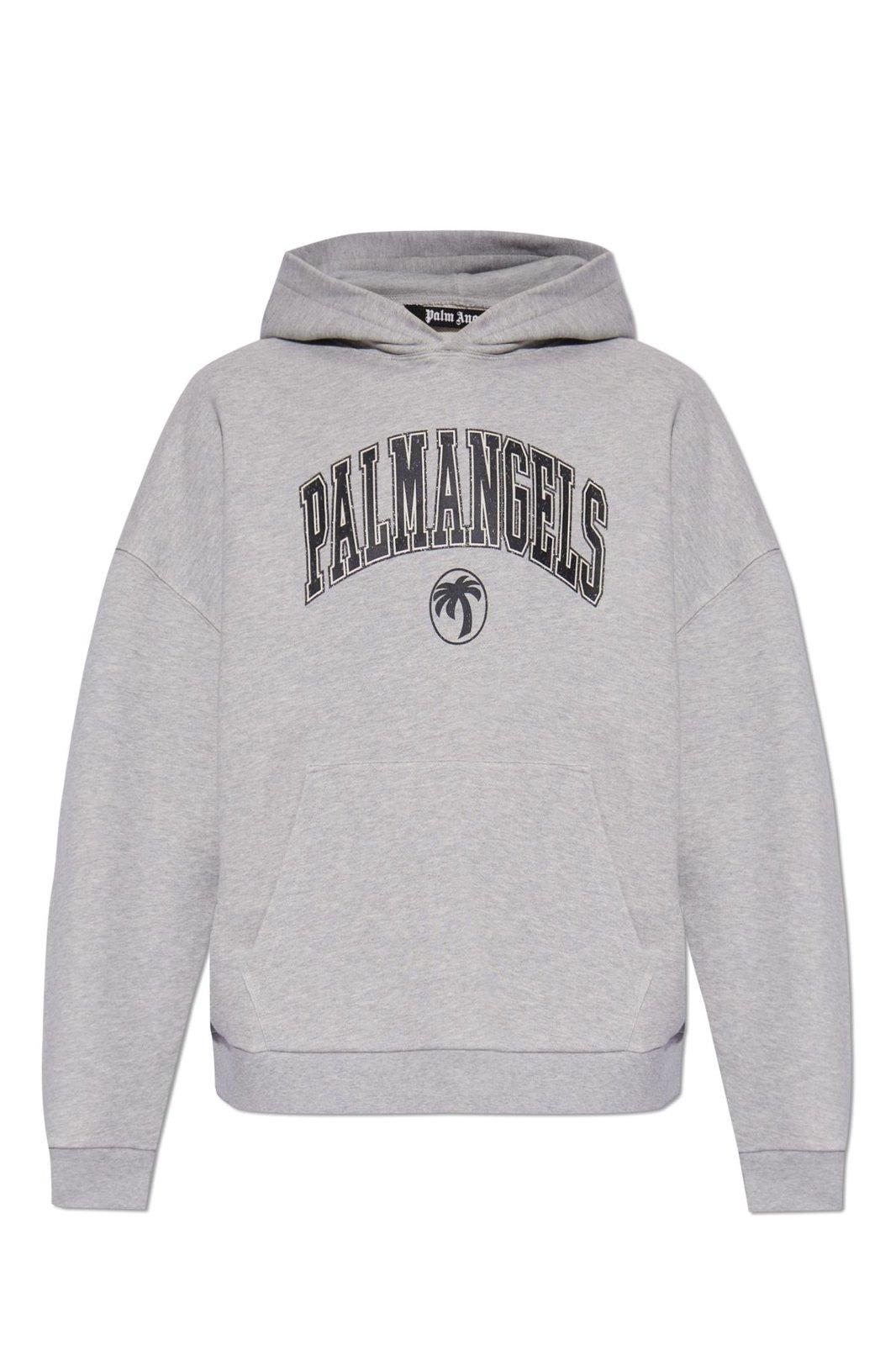 College Palm Logo Printed Hoodie