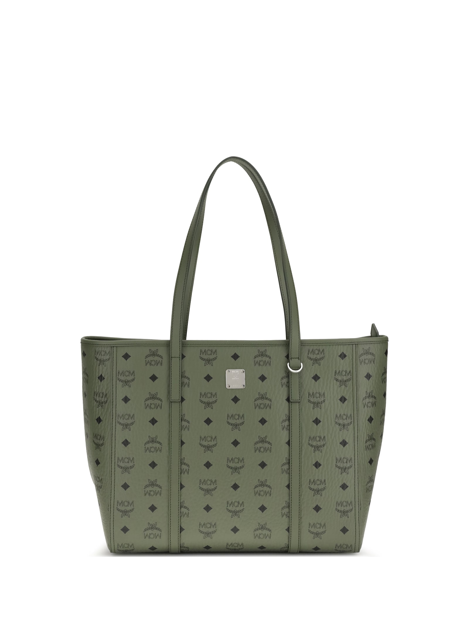 Mcm Medium Toni Tote Bag With Double Handles In Green