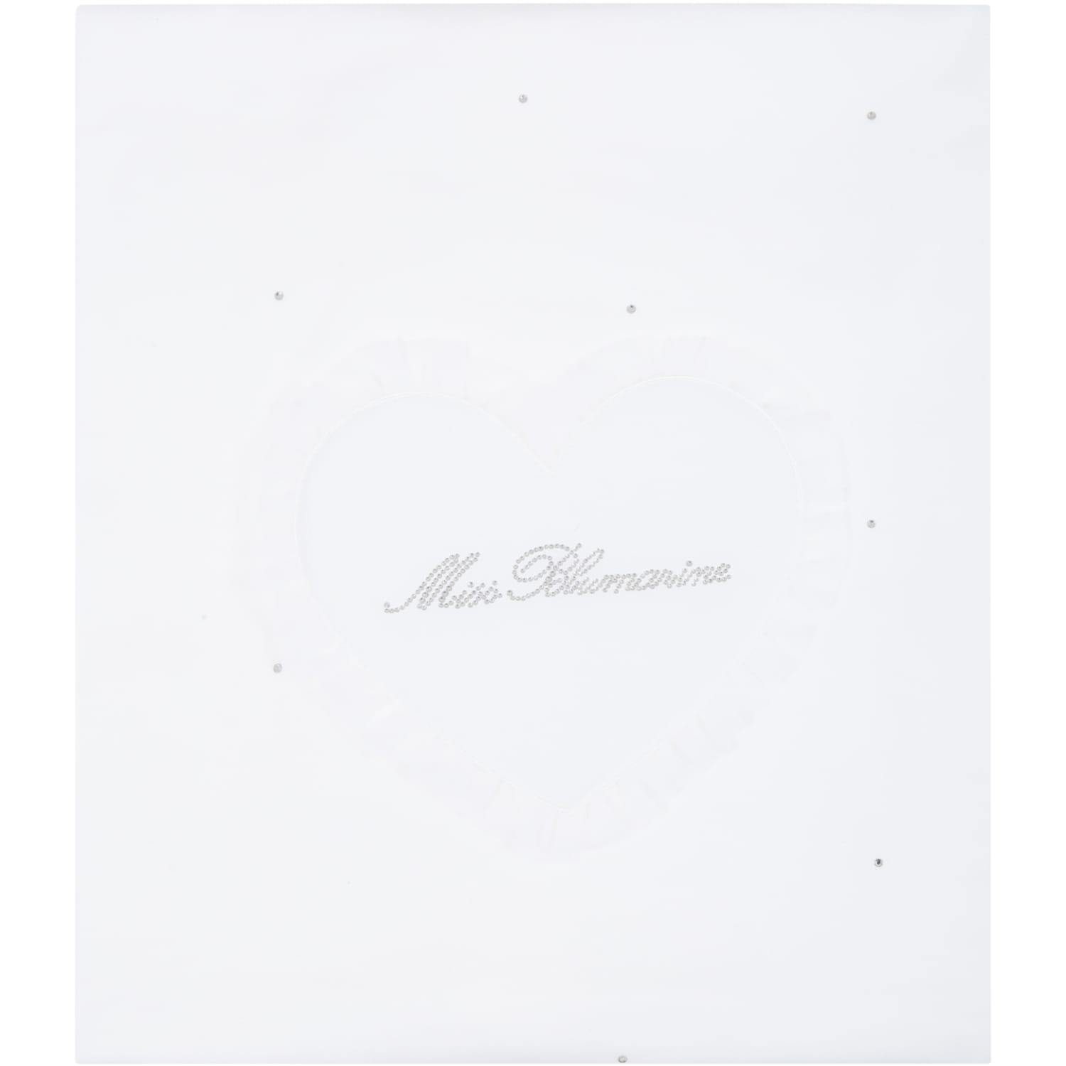 Blumarine White Blanket For Babygirl With Logo