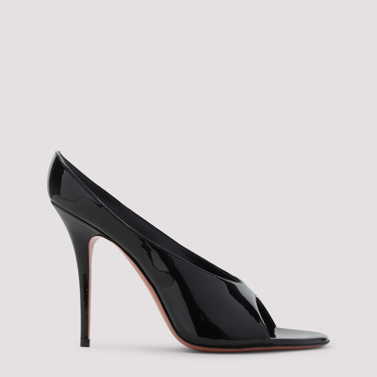 Amina Muaddi Anok Leather Sandals In Black