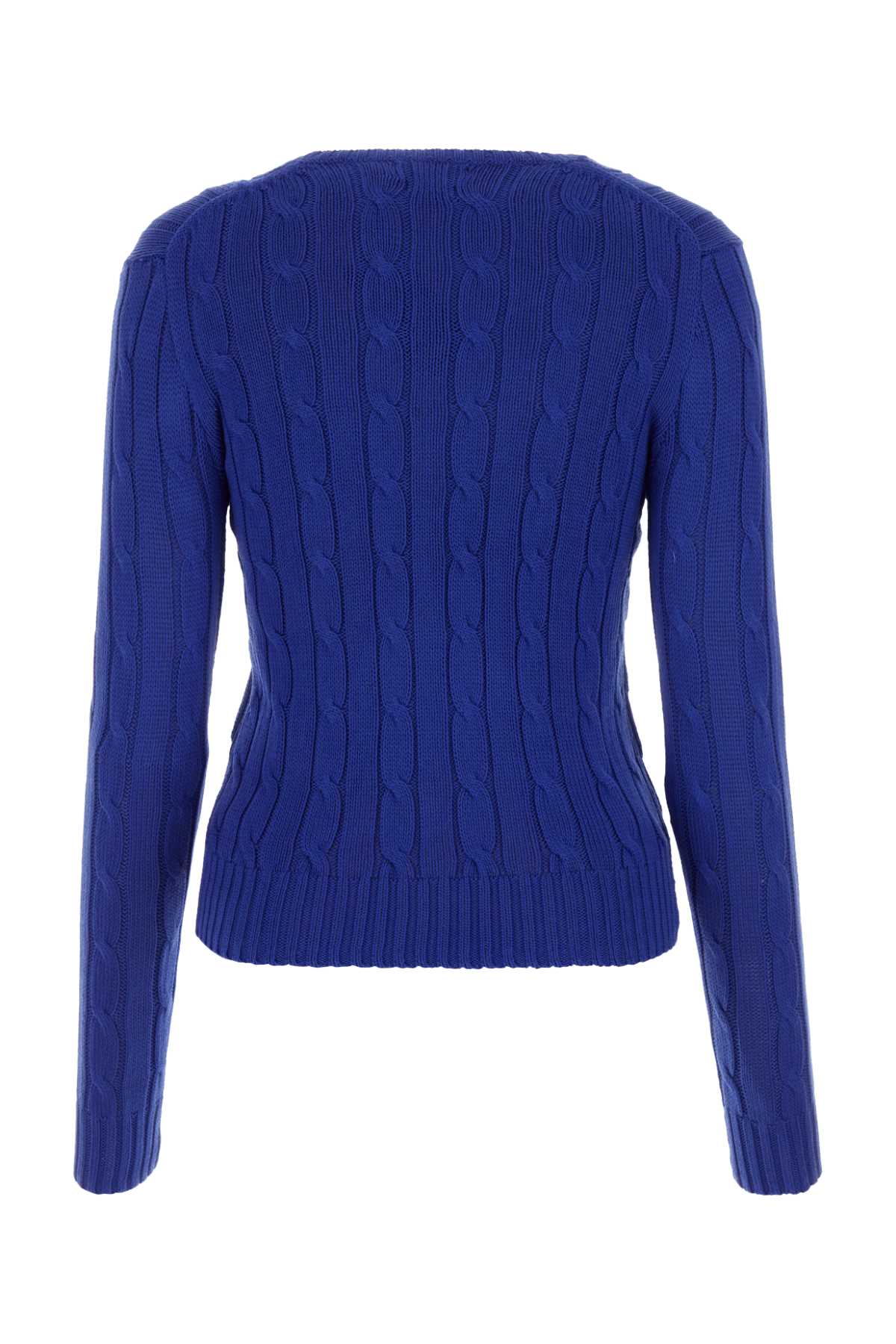 Polo Ralph Lauren Electric Blue Cotton Sweater In Rugbyroyal