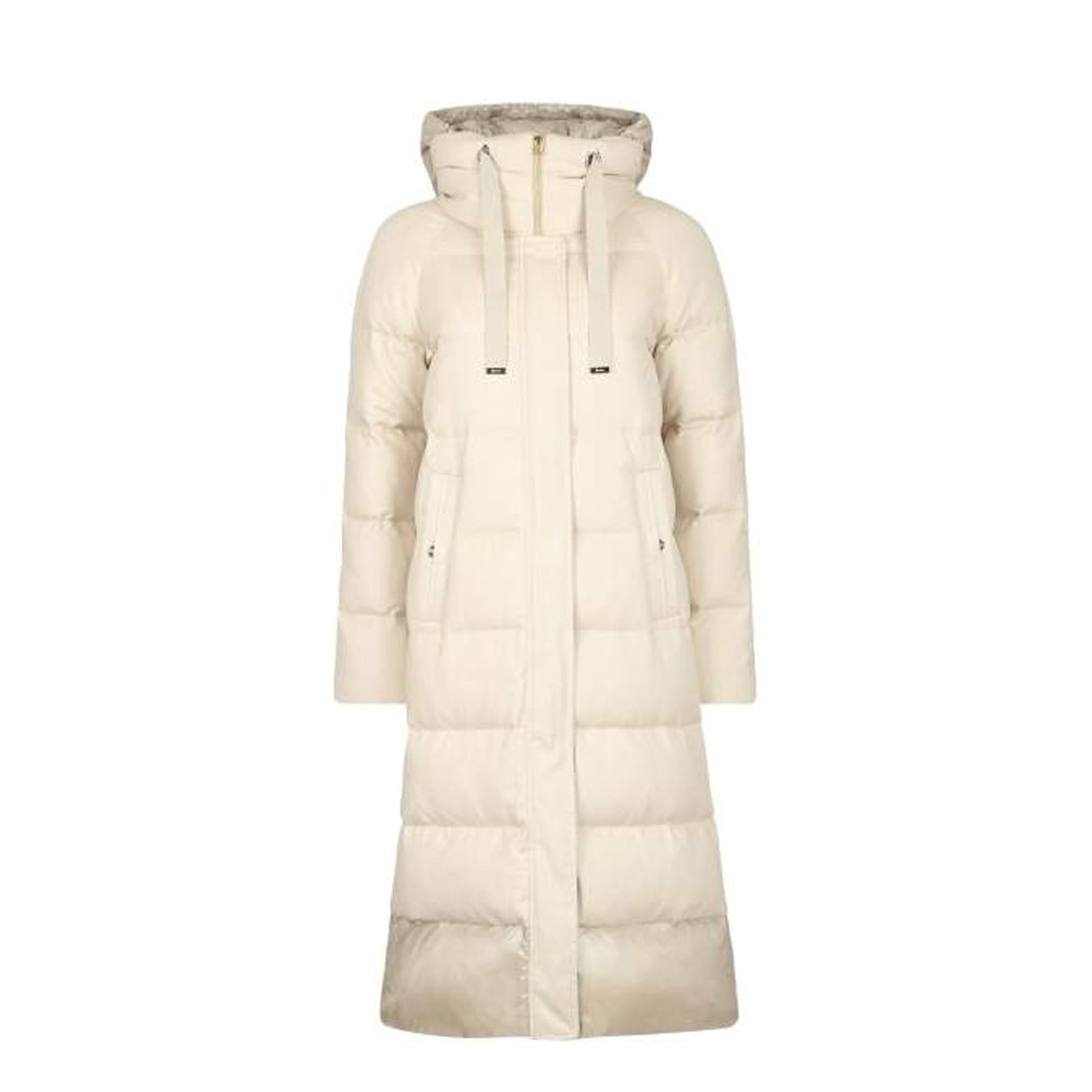 Herno Silk And Cashmere Padded Coat Women In Neutral