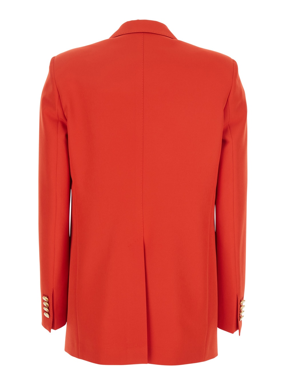 Tagliatore Red Double-breasted Jacket With Classic Lapels In Tech Fabric Woman In Red