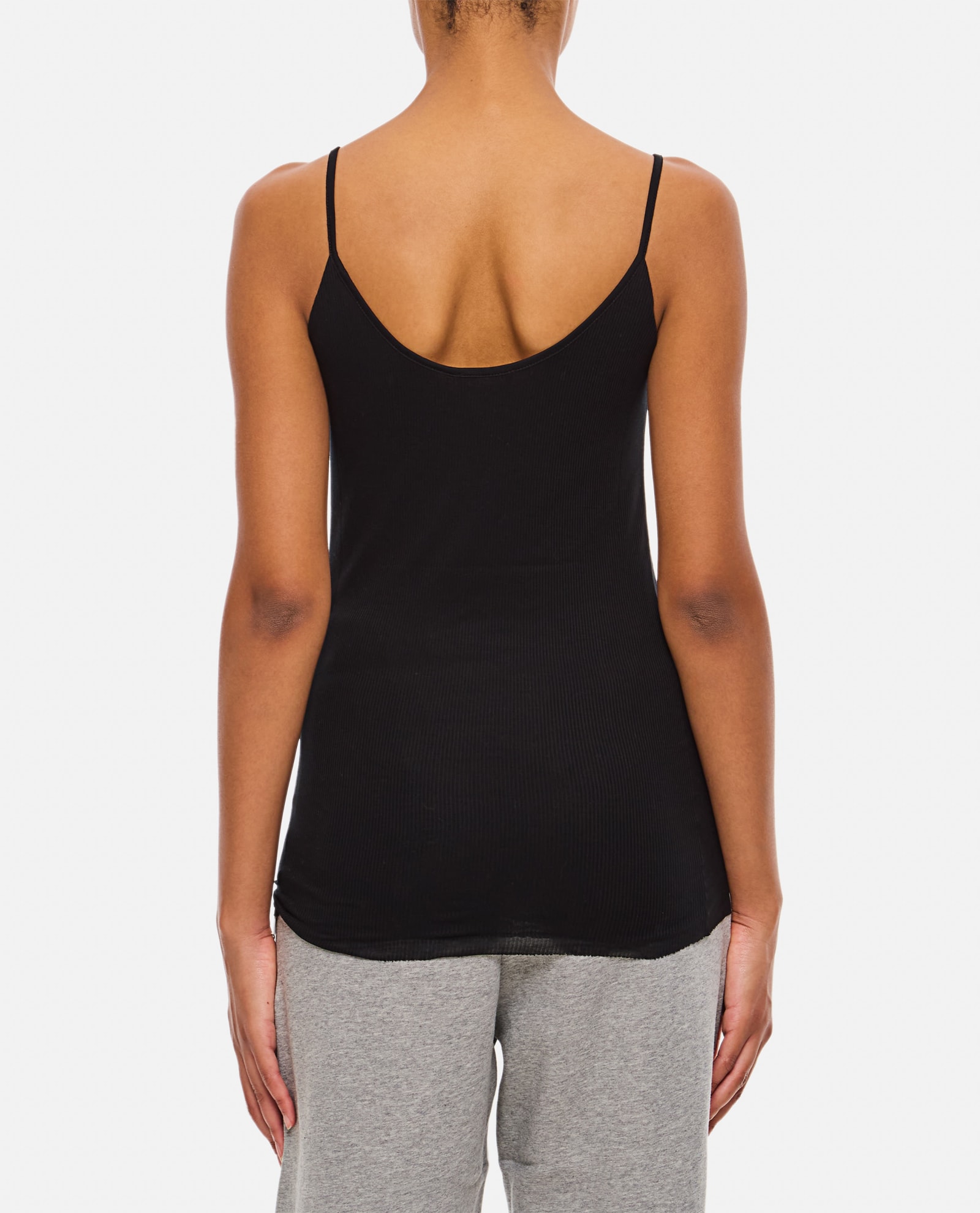 Khaite Selee Ribbed-knit Tank In Black