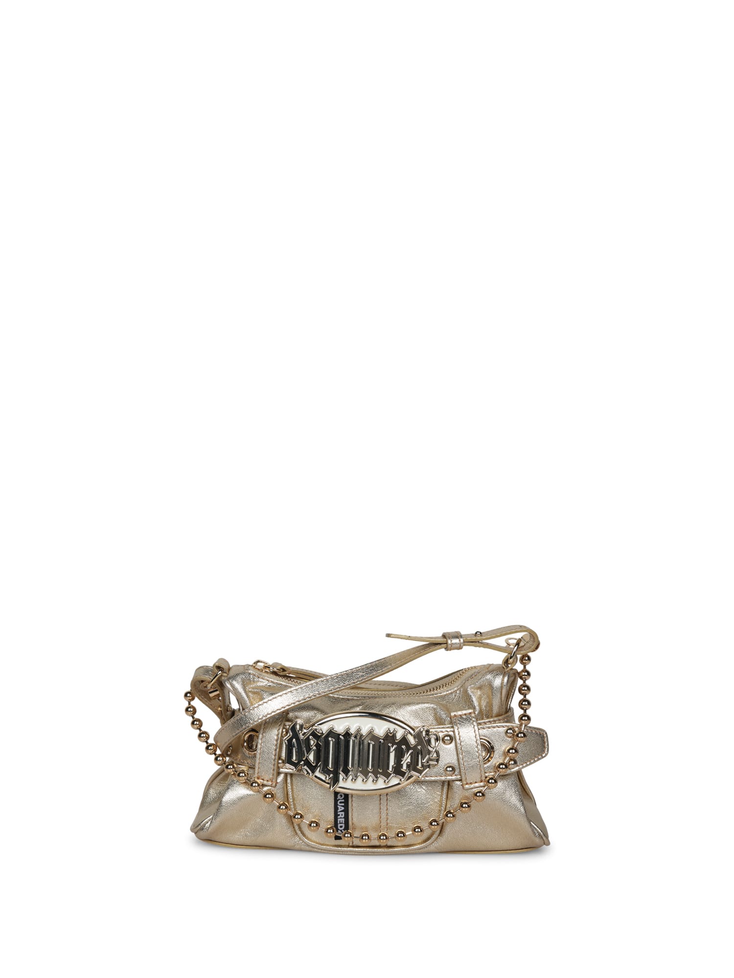Gold Laminated Clutch Bag