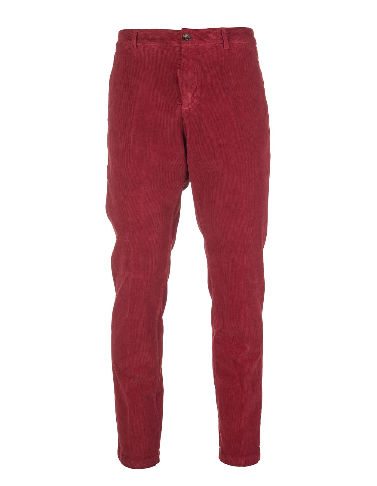 Cruna Marais Trousers In Red Corduroy