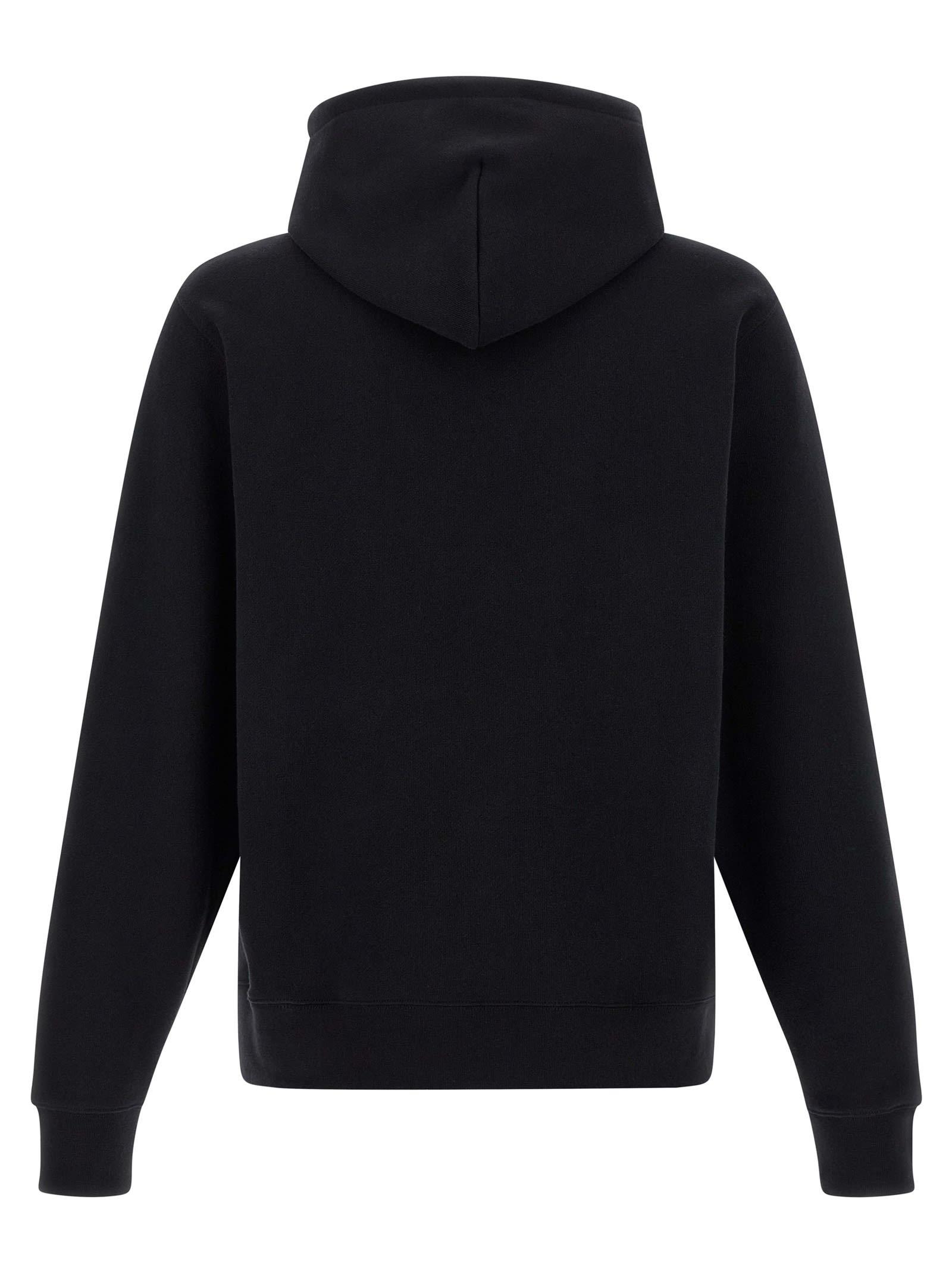 Burberry Hoodie With Front Pocket And Ribbed Cuffs In Black