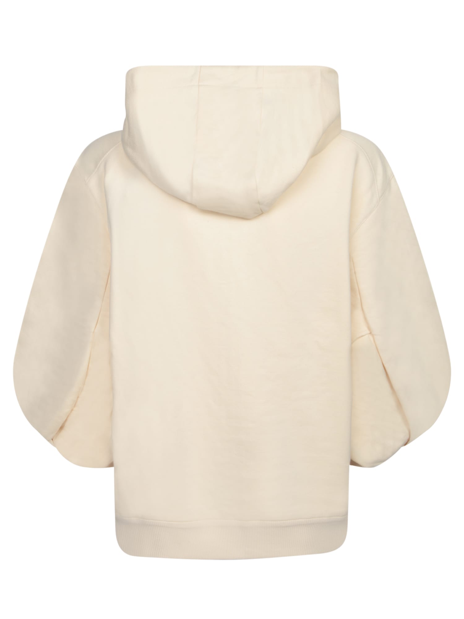 Moncler Cream-colored Zip-up Sweatshirt In 050