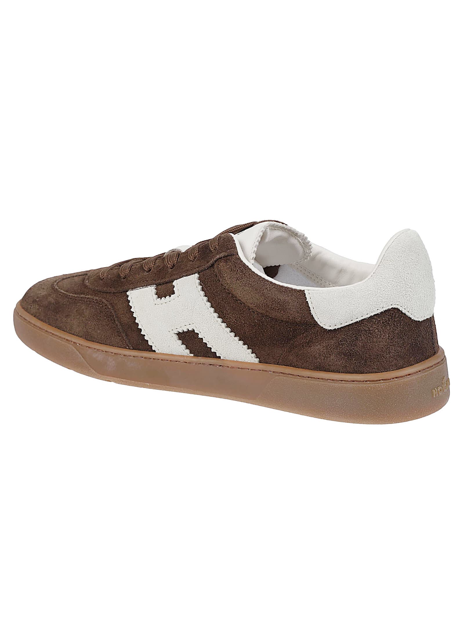 Hogan Cool Leather Sneakers In Brown