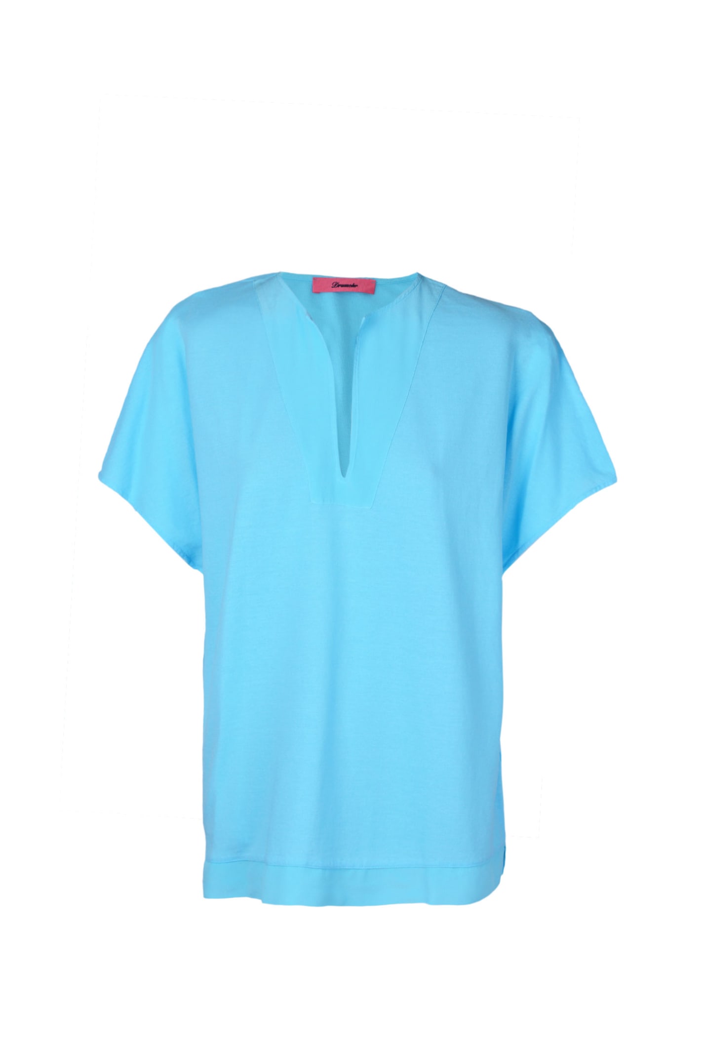 Drumohr T-shirt In Light Blue