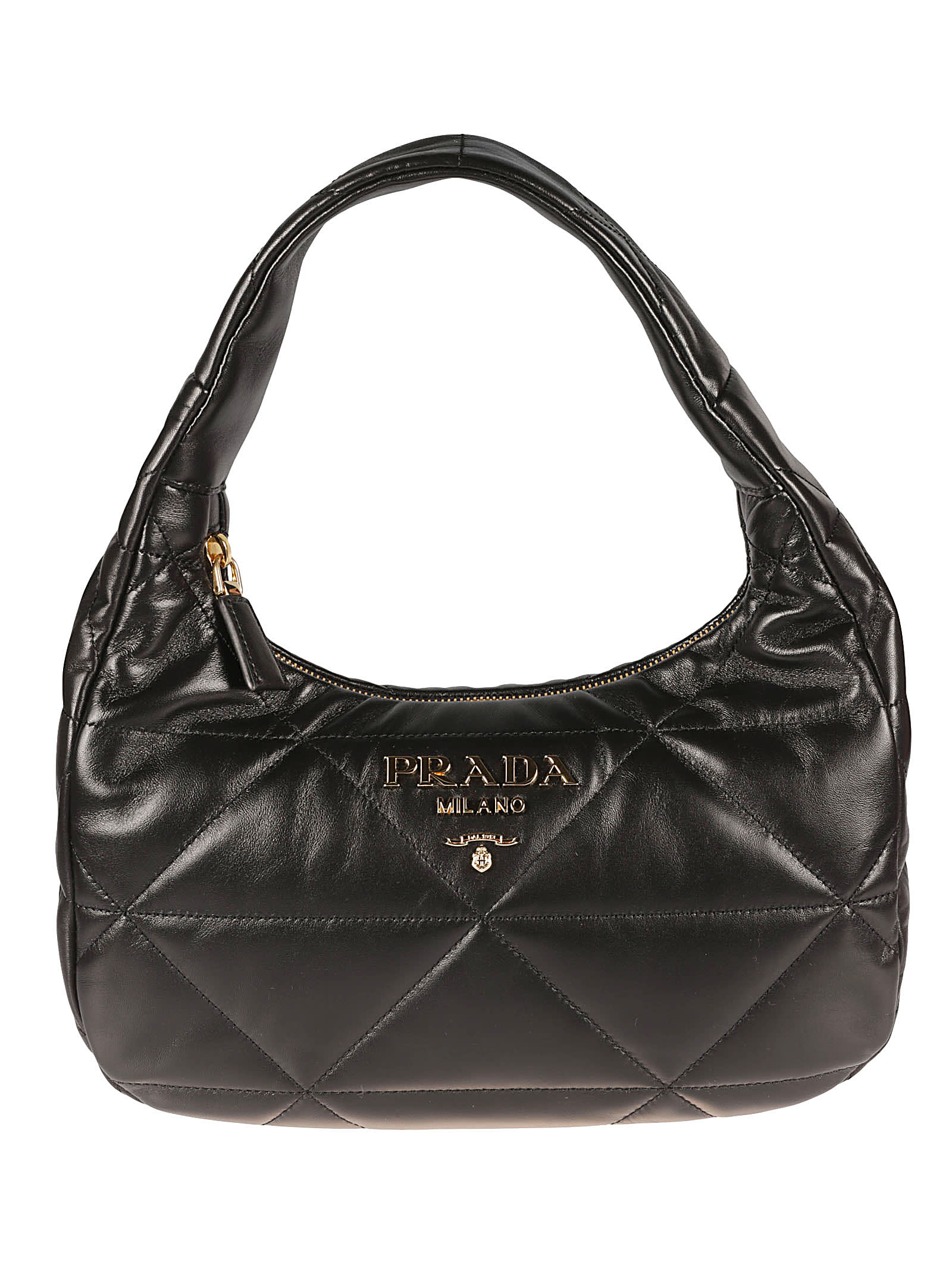 Prada Mini Hobo Black Nylon Shoulder Bag