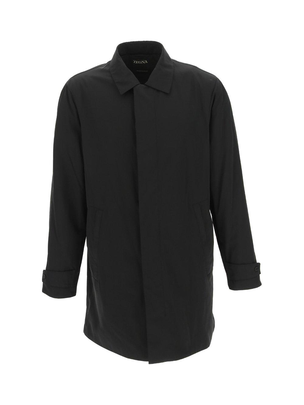 Z Zegna Concealed Fastened Trench Coat
