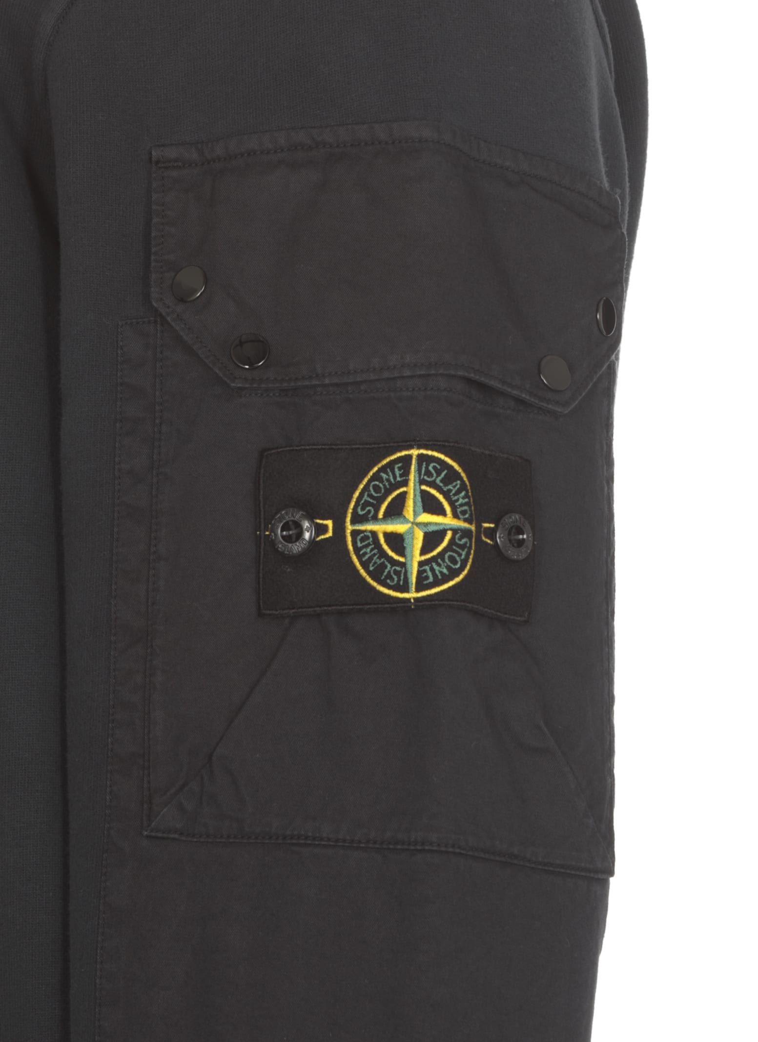 Shop Stone Island Sweatshirt With Logo In Bleu