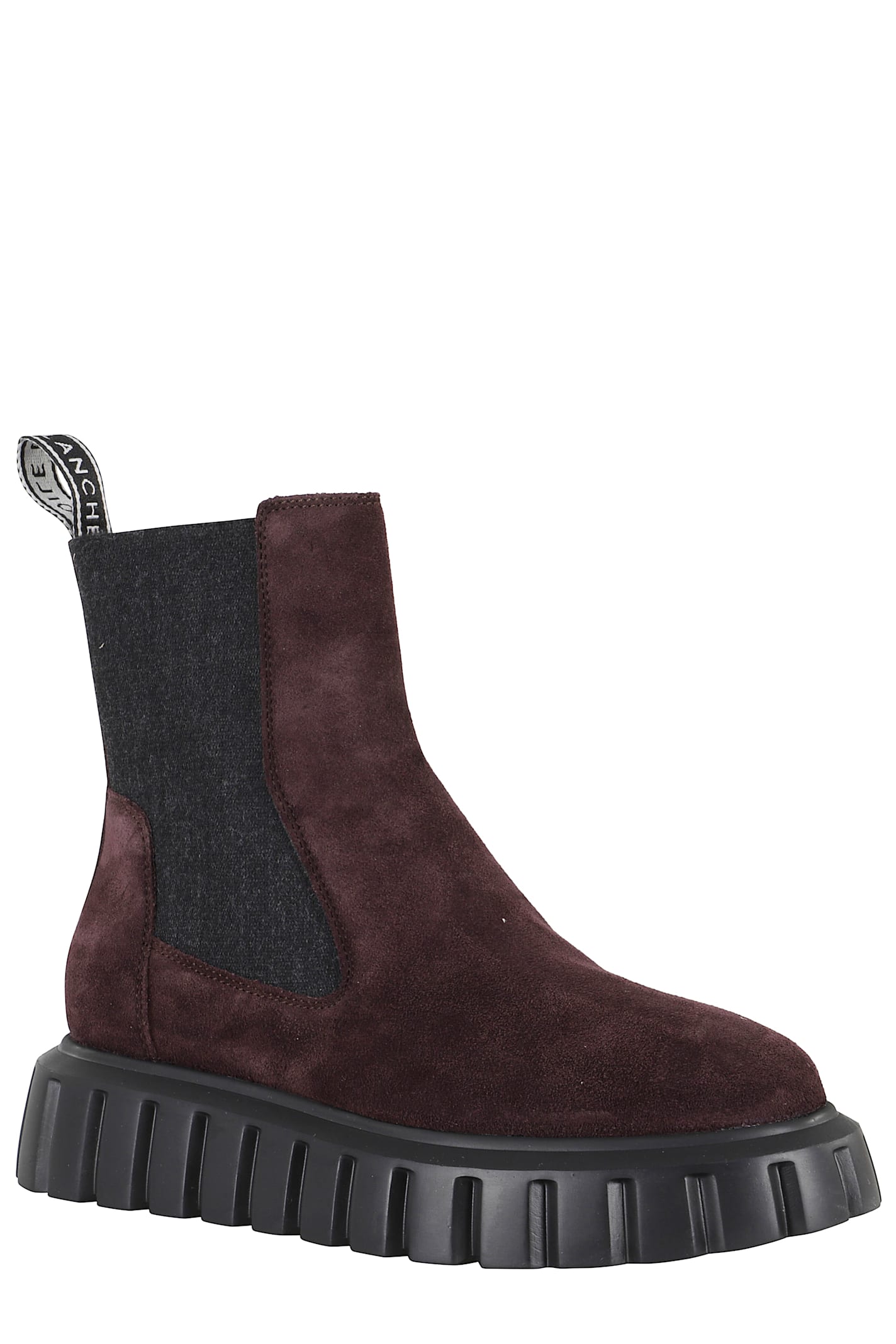 Voile Blanche Burgundy Suede Chelsea Boots In Burgundy