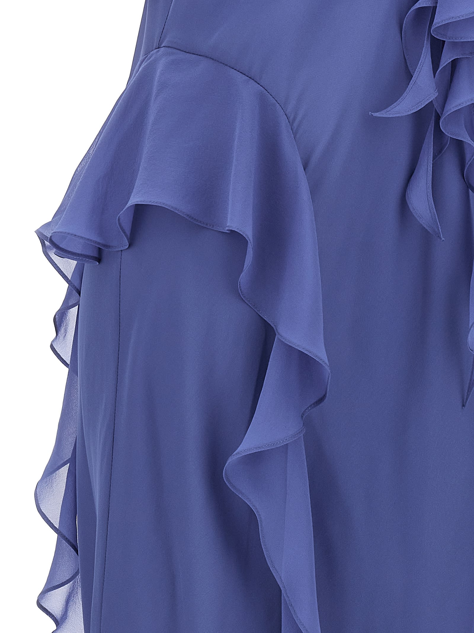Shop Khaite Pim Dress In Blue