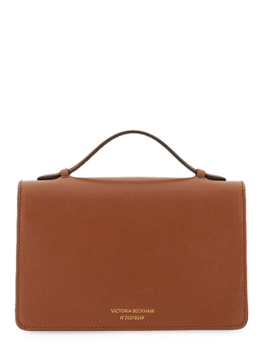 Shop Victoria Beckham Mini Dorian Bag In Buff