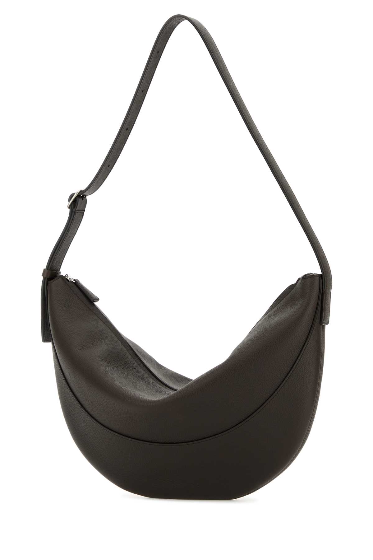 The Row Brown Leather Jouve Shoulder Bag