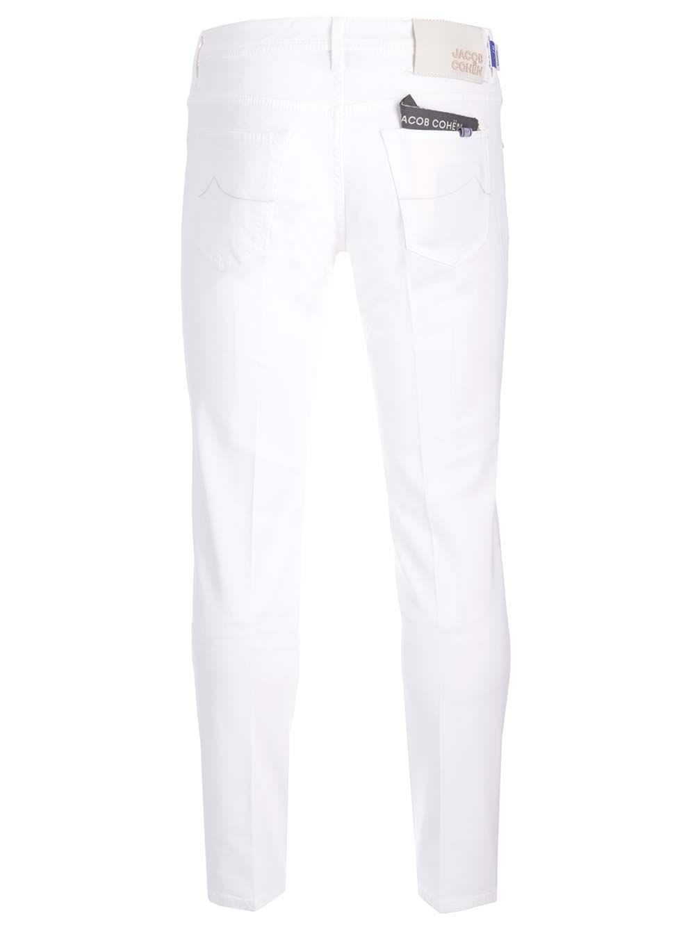 Shop Jacob Cohen Slim Fit Bull Denim Jeans In White