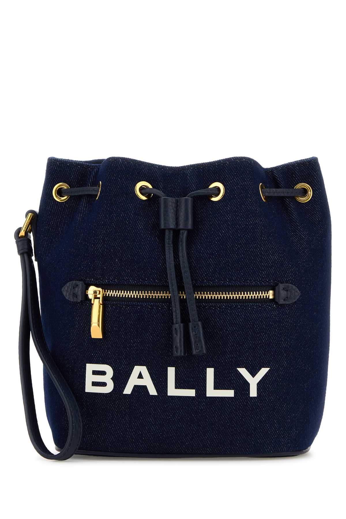 Denim Mini Bar Bucket Bag