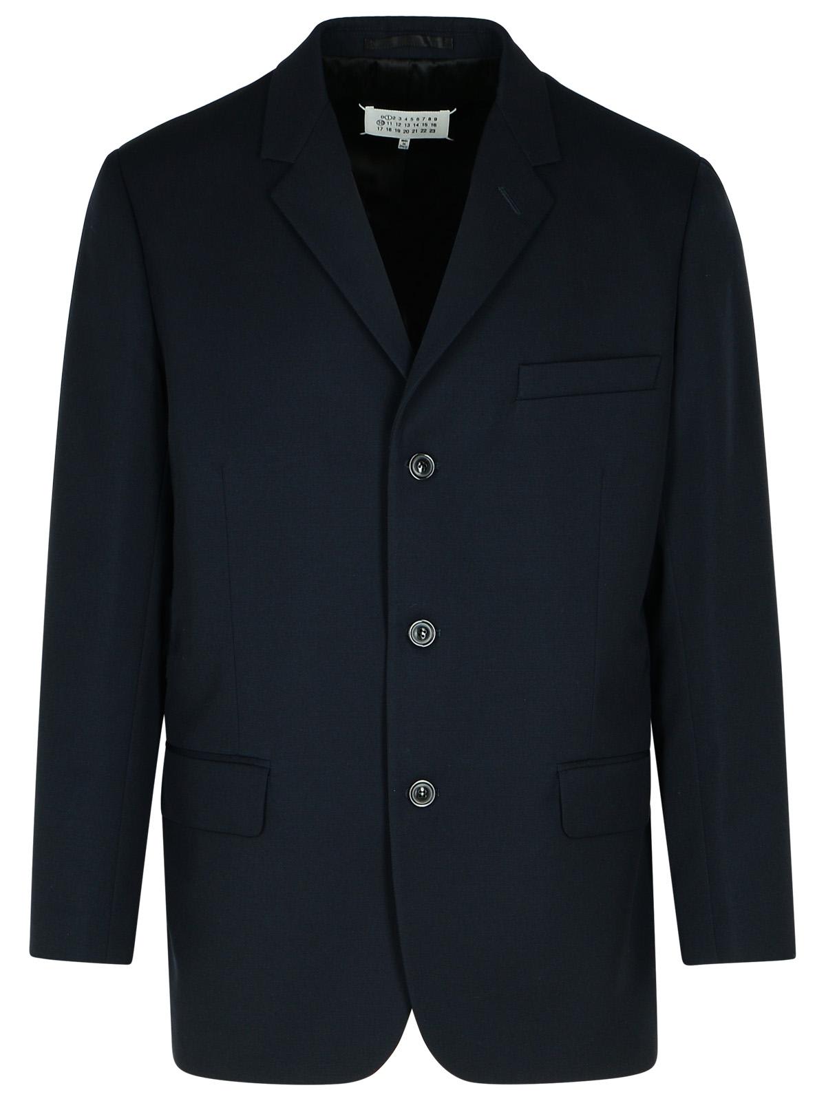 Navy Virgin Wool Blazer