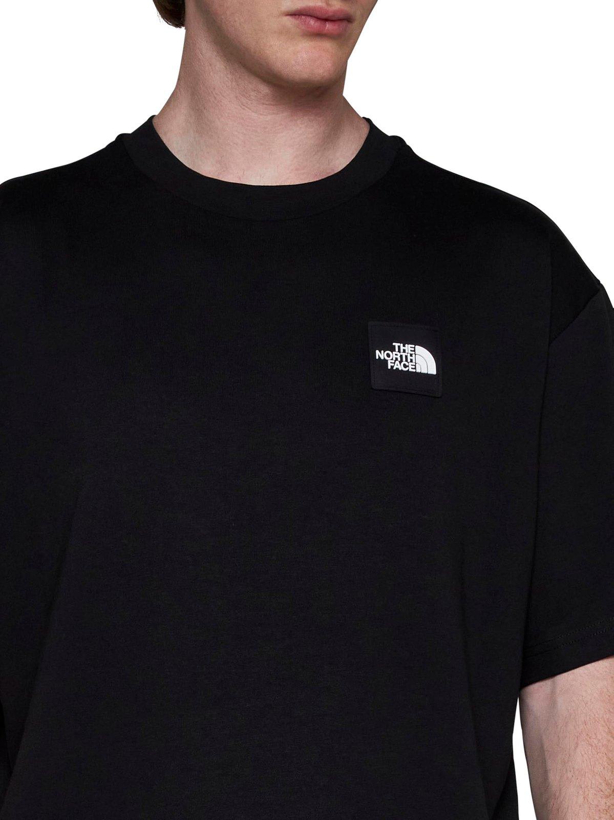Shop The North Face Logo Patch Crewneck T-shirt In Black