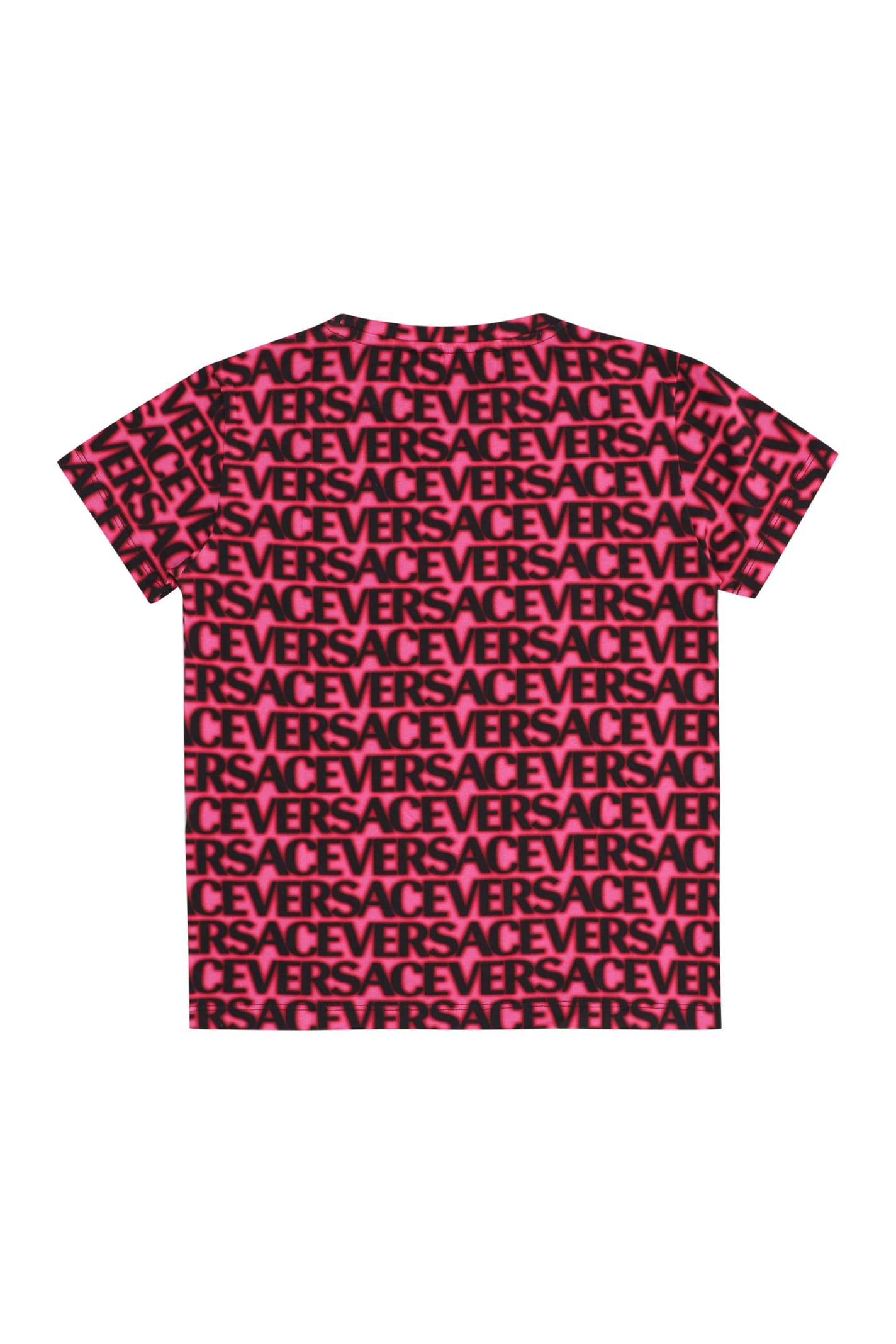 Shop Young Versace Printed T-shirt In Multicolor