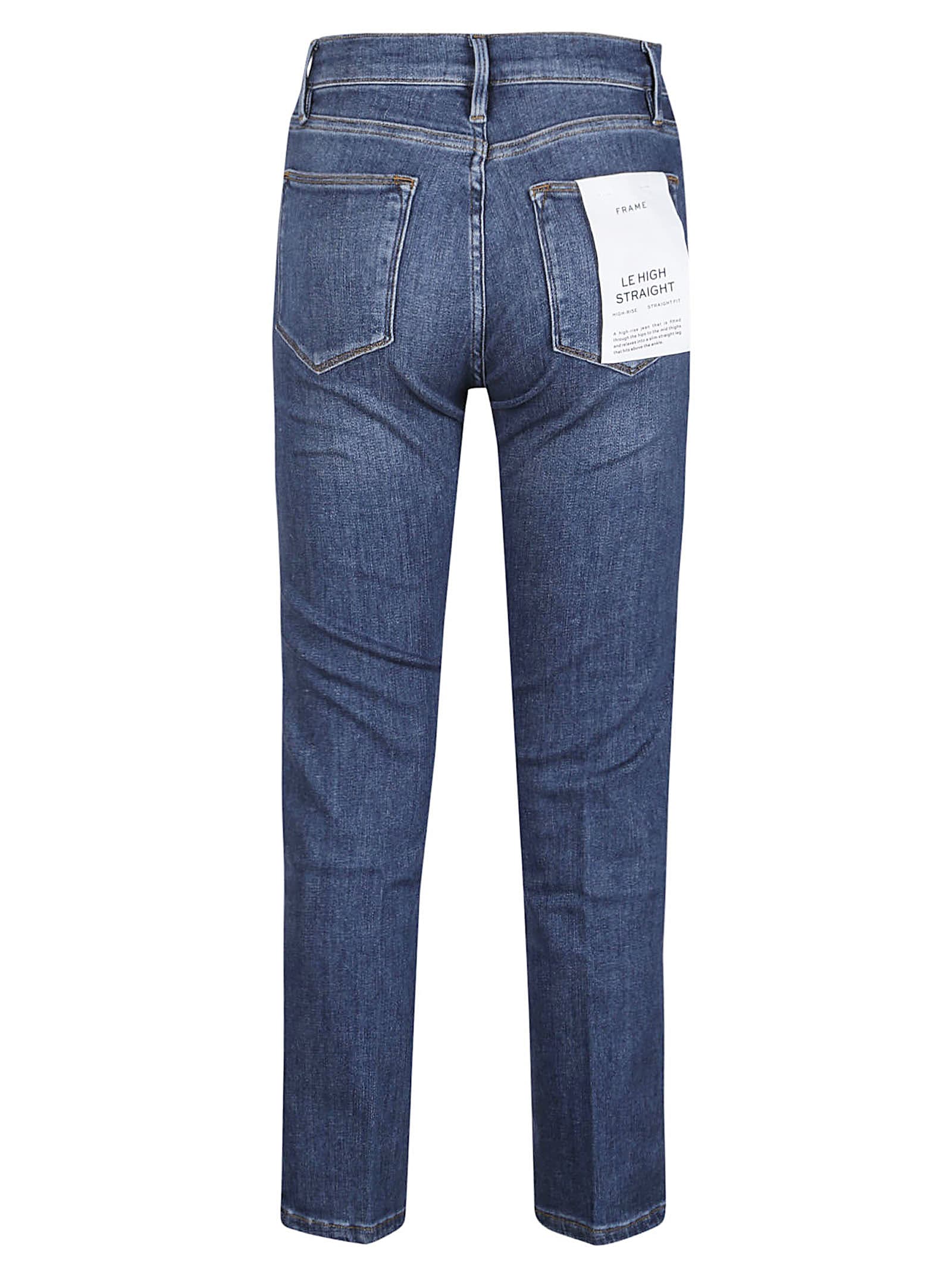 Shop Frame Le High Straight Jeans In Best Bestia