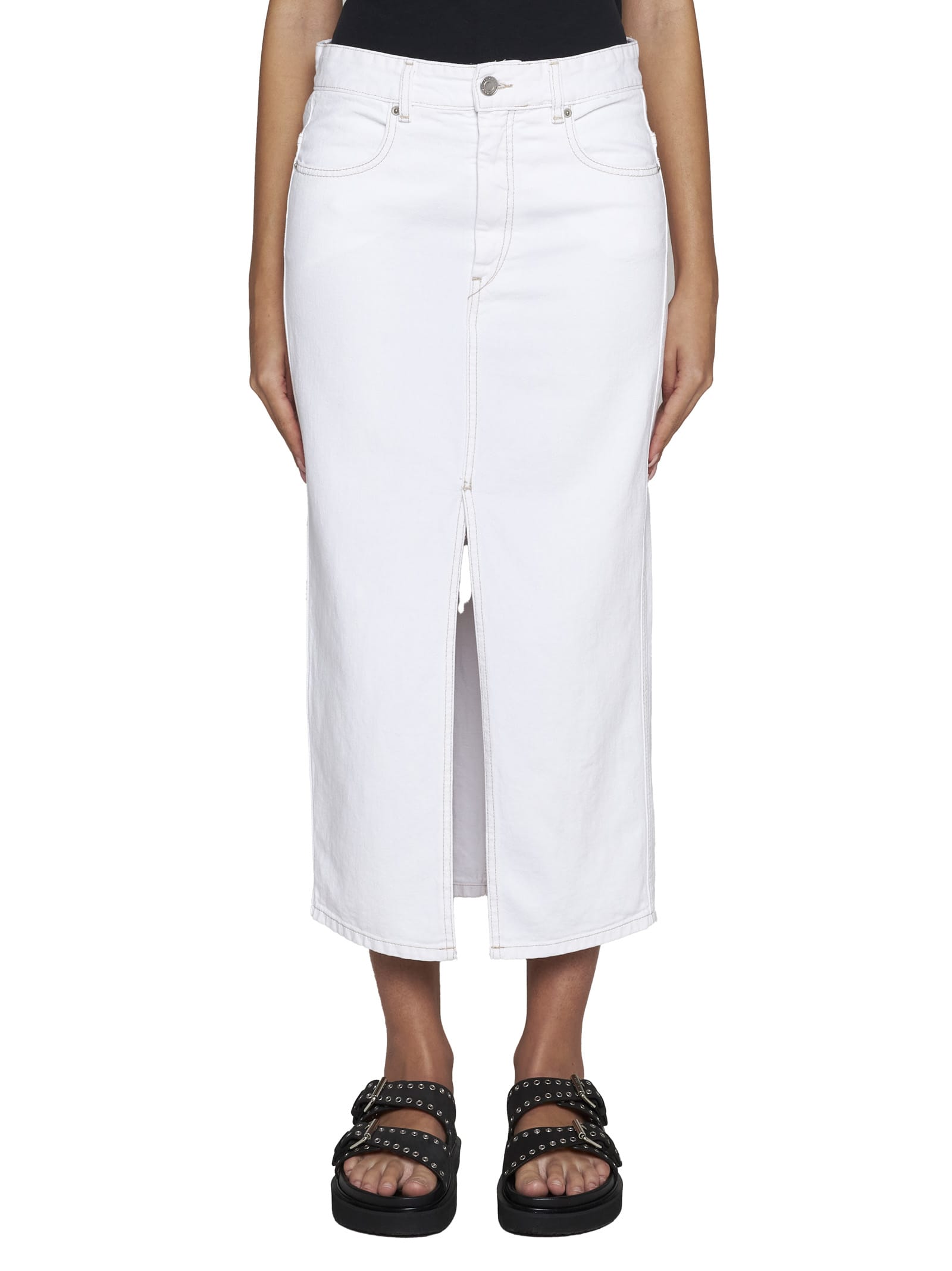 Shop Isabel Marant Skirt In White