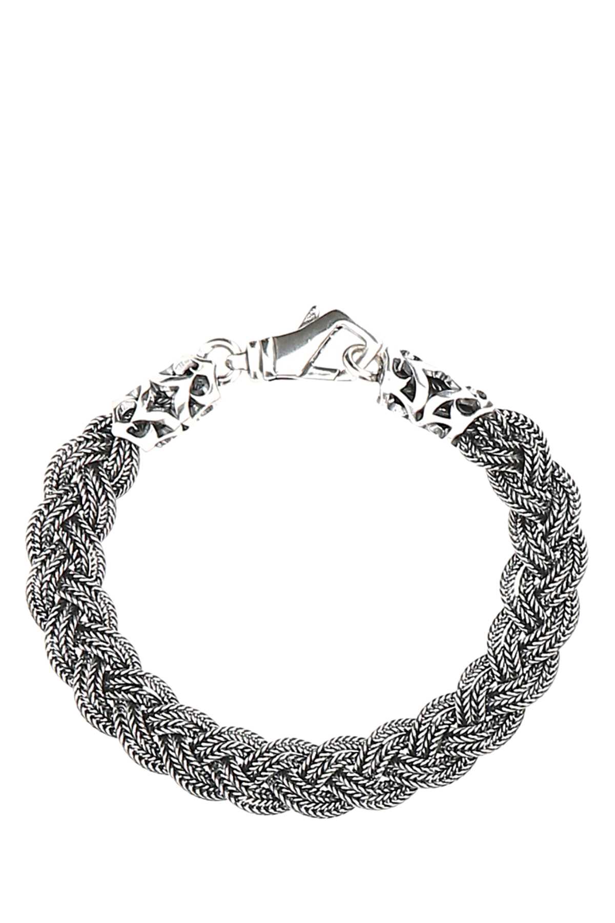 925 Silver Flat Braided Bracelet