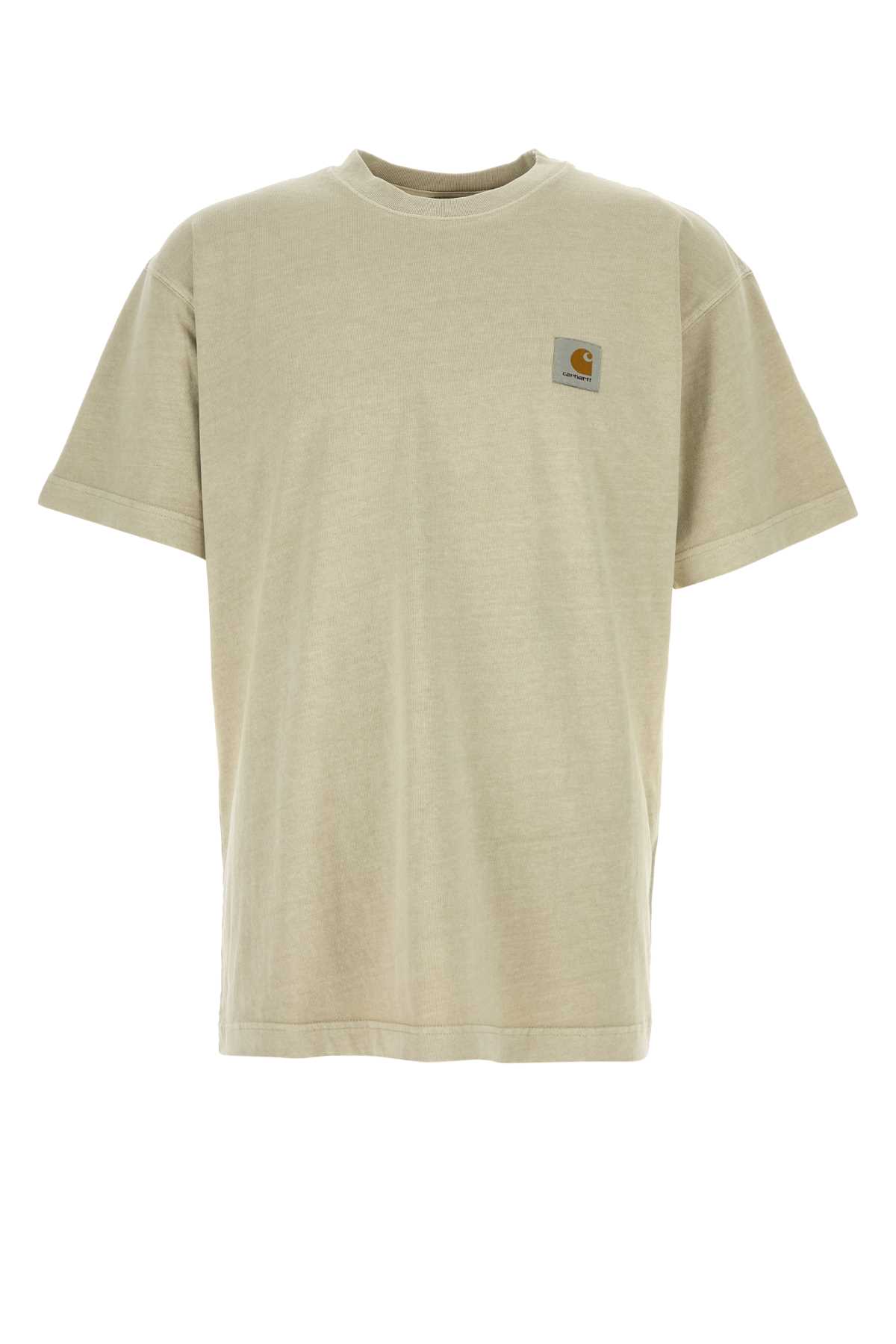 Carhartt Sand Cotton Vista S/s T-shirt In Neutral