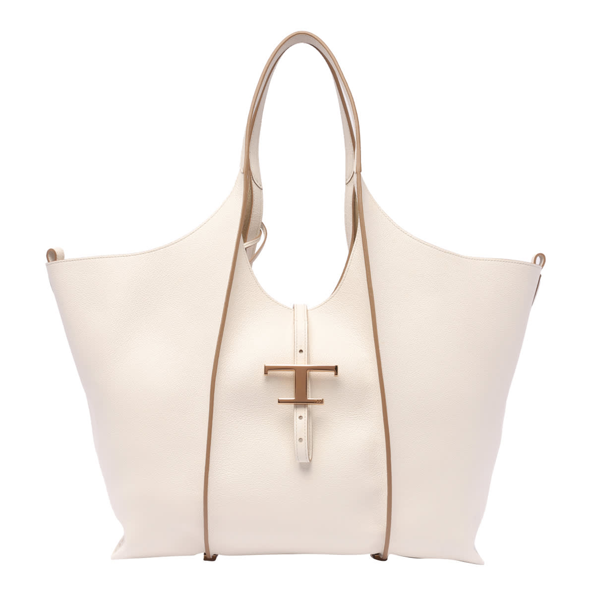 Tod's T-timeless Shopping Bag Medium In White