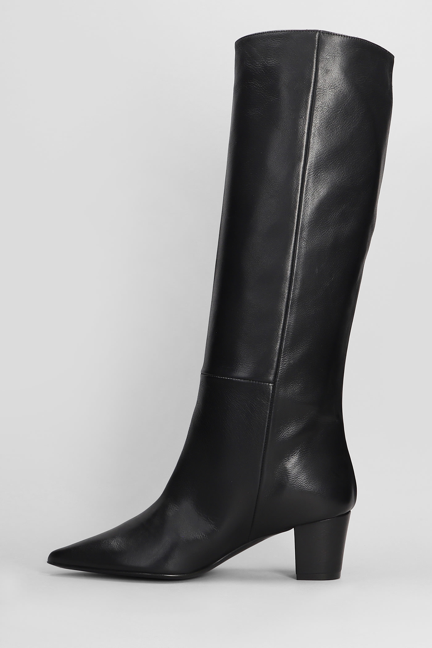 Shop Marc Ellis High Heels Boots In Black Leather