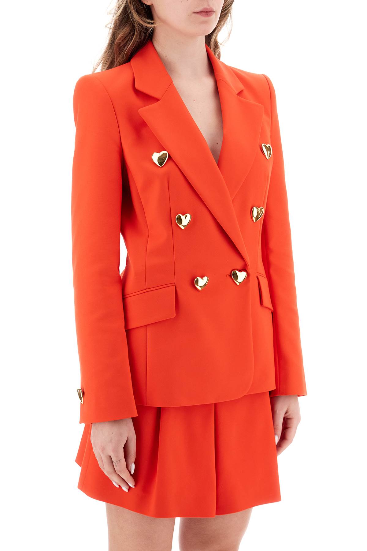 MOSCHINO JACKET WITH HEART-SHAPED BUTTONS