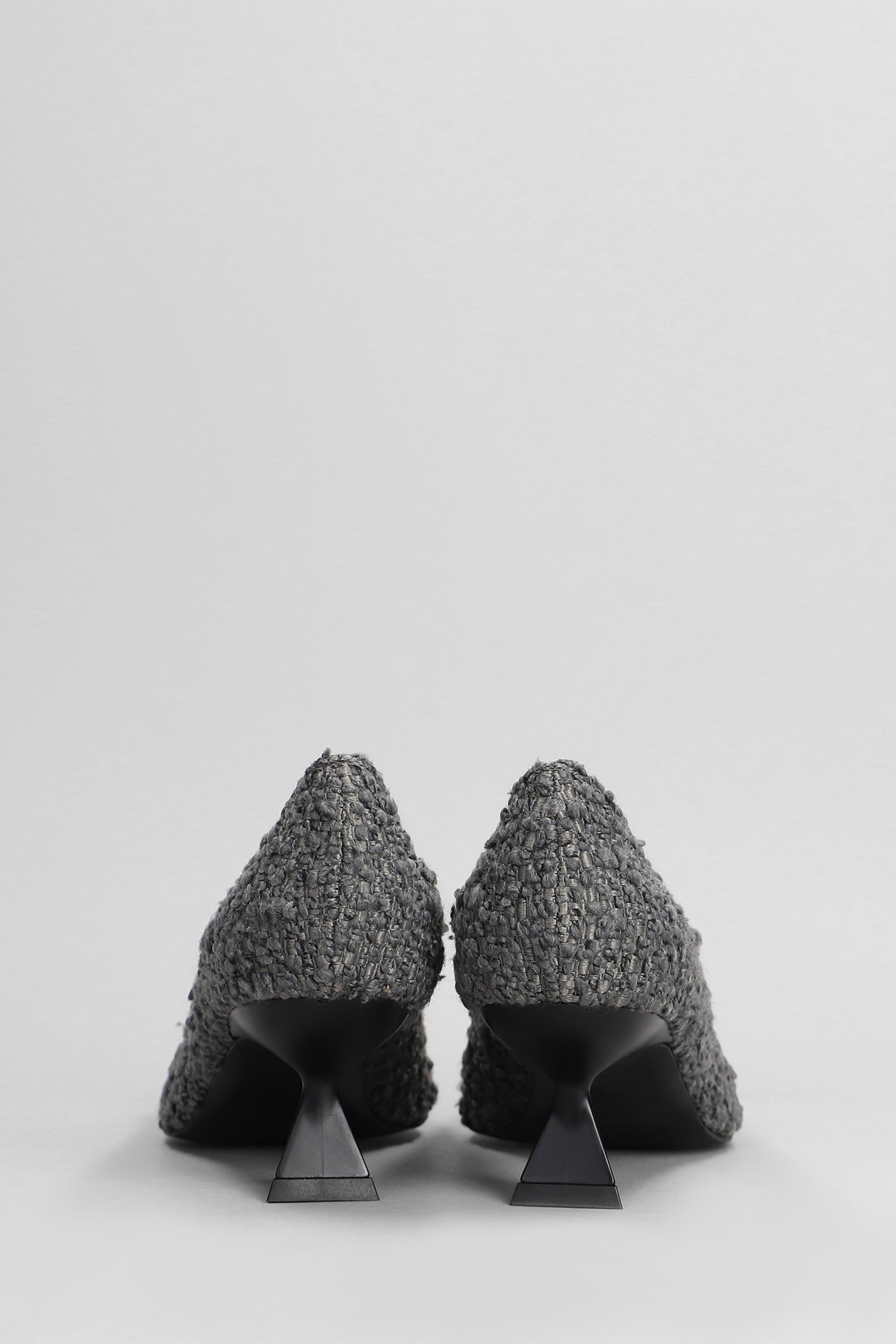 Shop Roberto Festa Evilly Pumps In Grey Wool