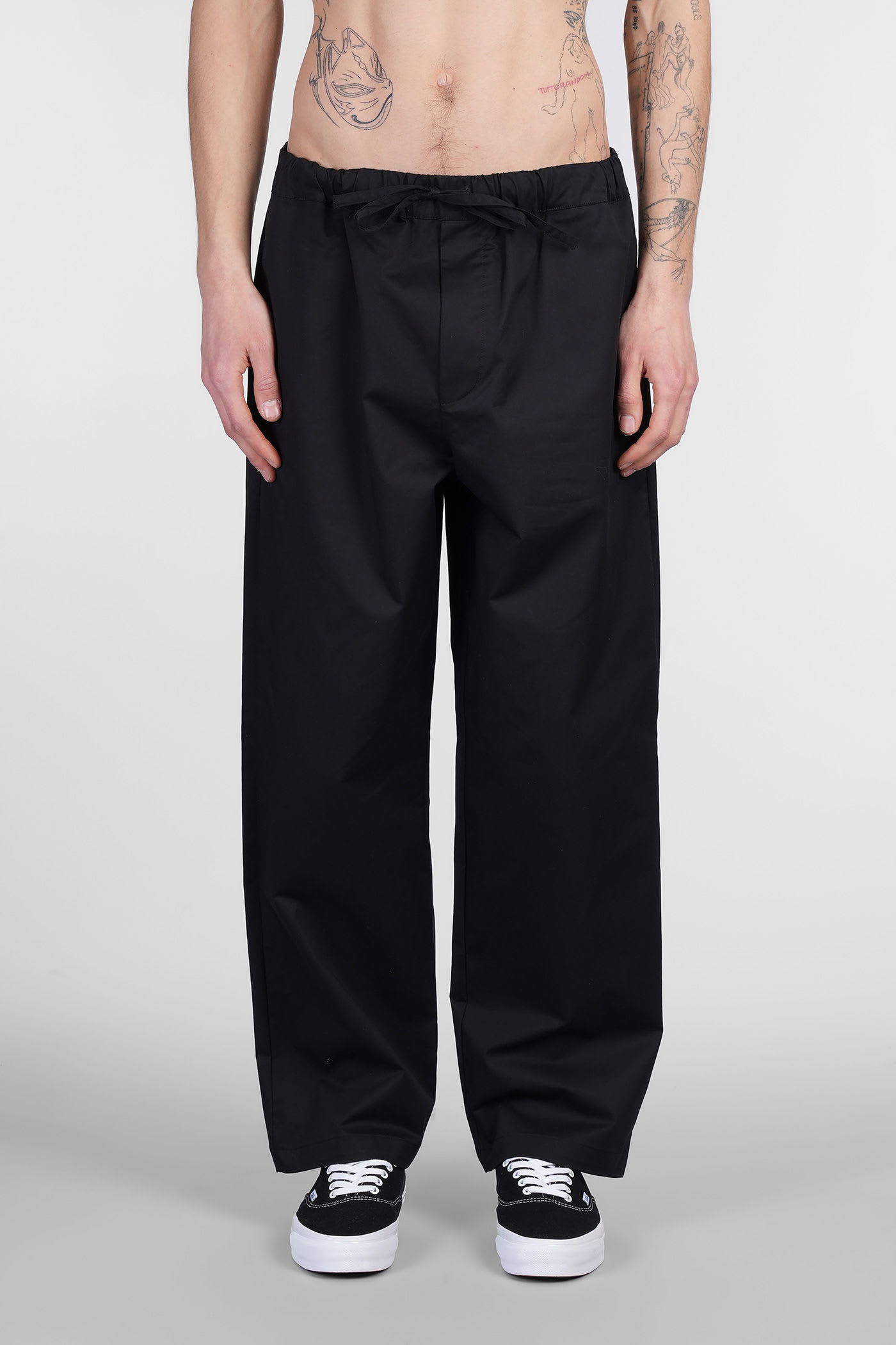 Ian Pants In Black Cotton