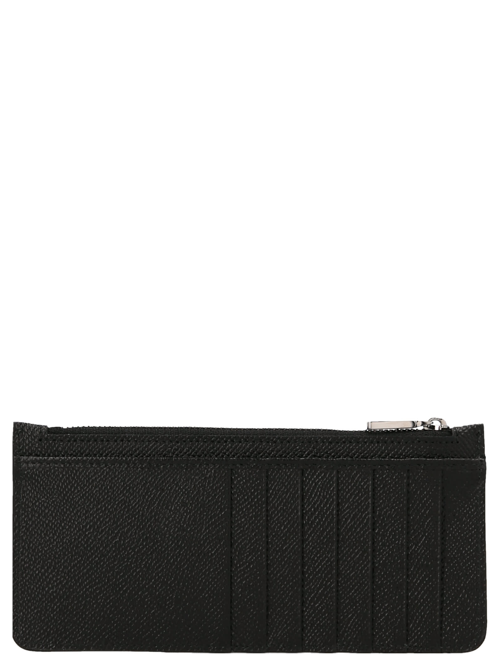 Shop Dolce & Gabbana Logo Leather Wallet In Black