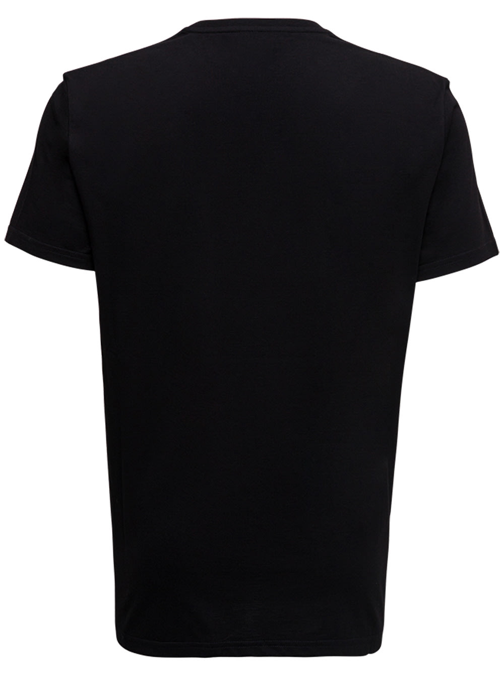 Alexander McQueen Black Cotton T-shirt With Logo Print