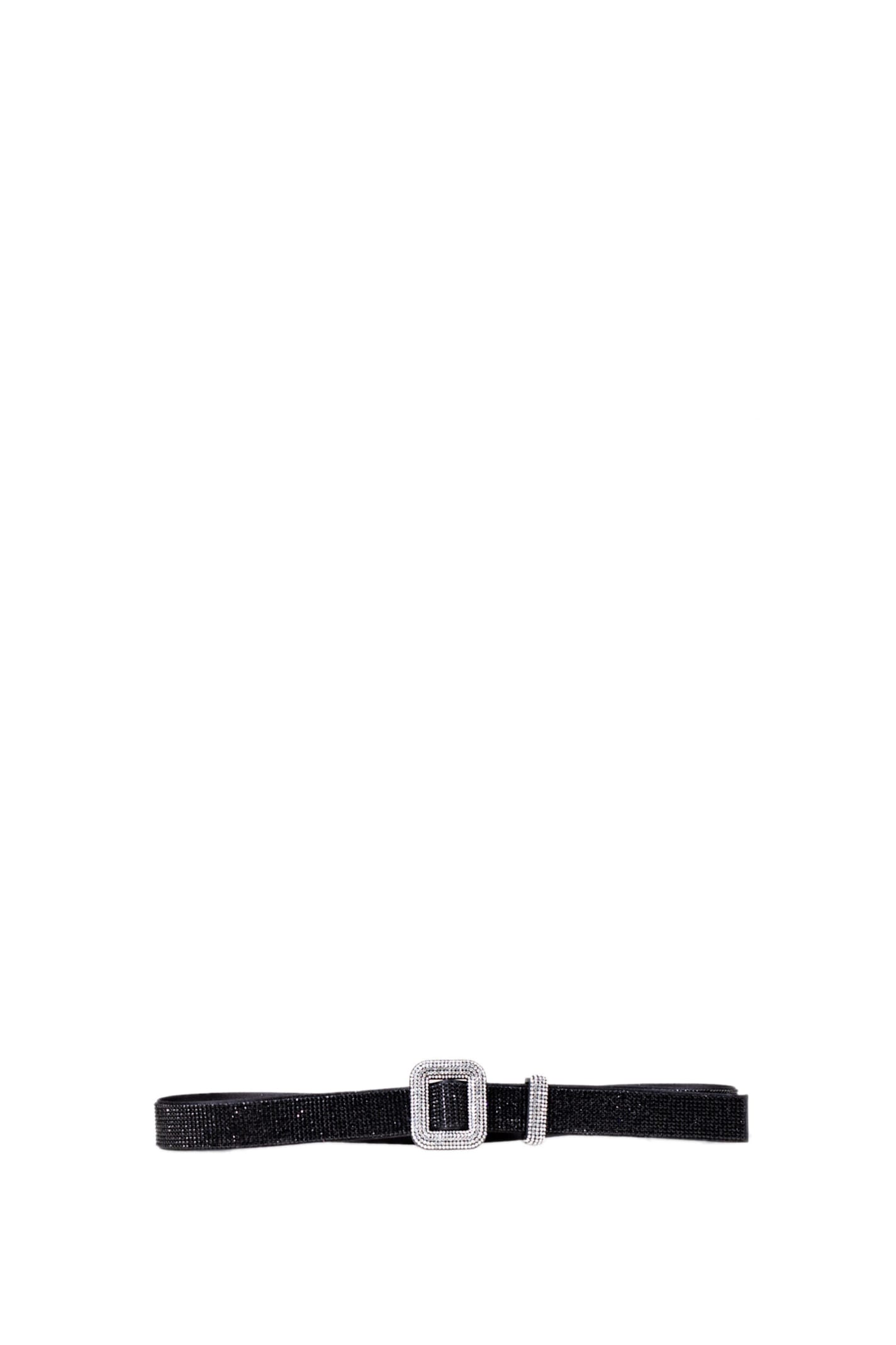 Shop Benedetta Bruzziches La Petite James Bond Belt In Black