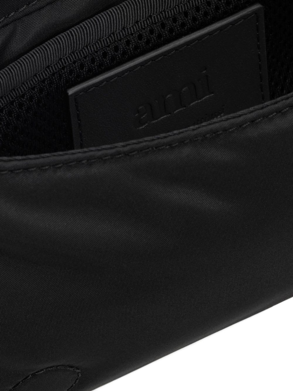 Ami Alexandre Mattiussi Ami Paris Men Marcel Nylon Shoulder Bag In Black