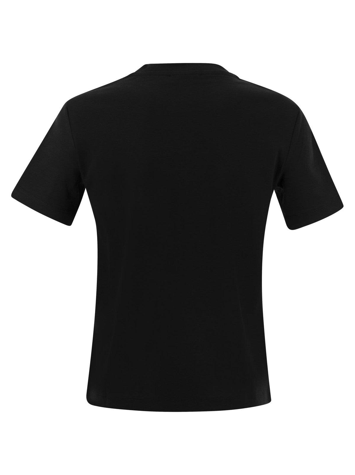 Shop 's Max Mara Crewneck Short-sleeved T-shirt In Black