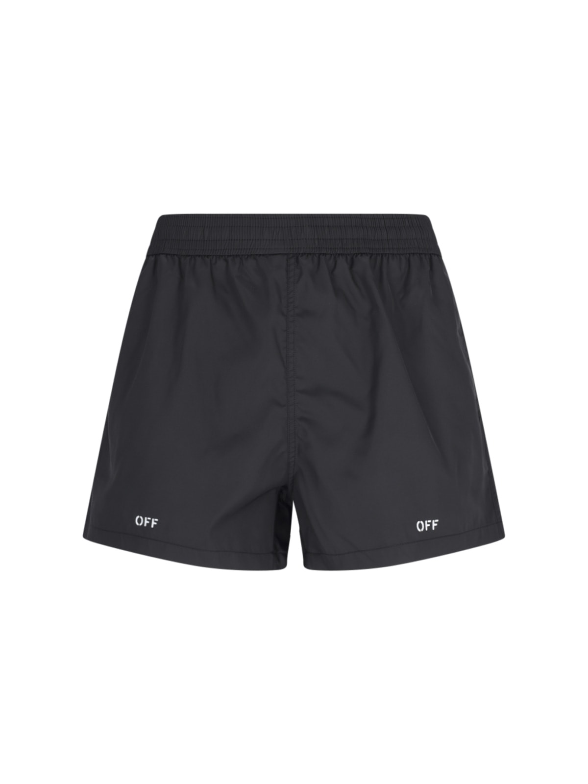 Shop Off-white Track Shorts In Black