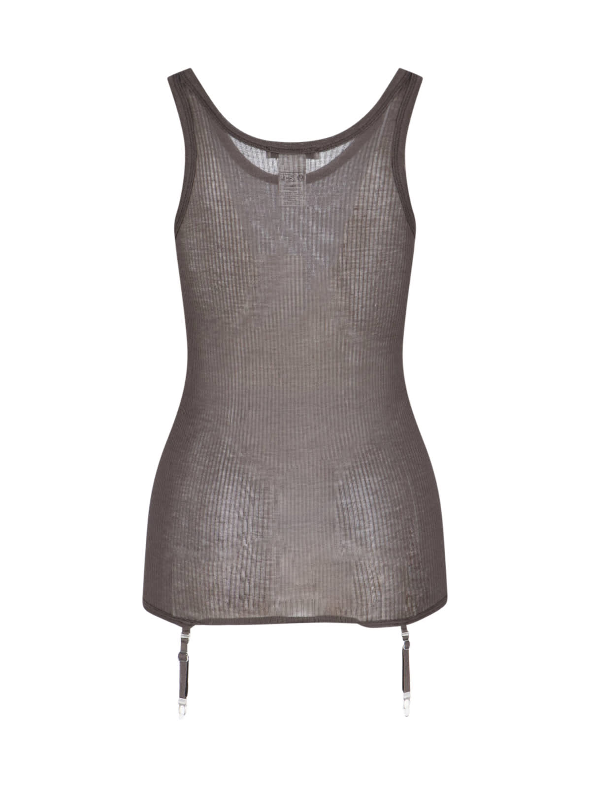 Shop Lemaire Ribbed Tank Top With Garters