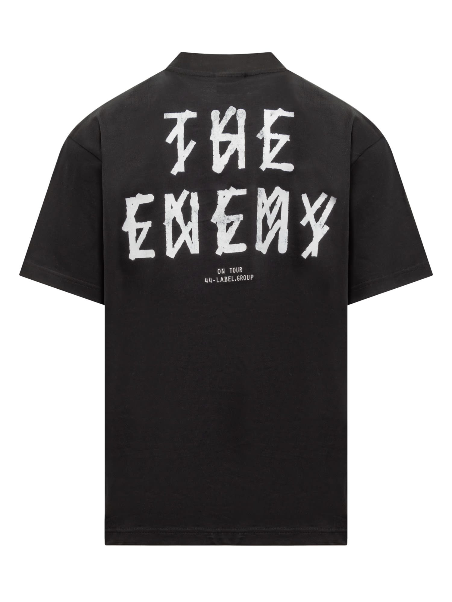 Shop 44 Label Group The Enemy T-shirt In Black-the Enemy Print
