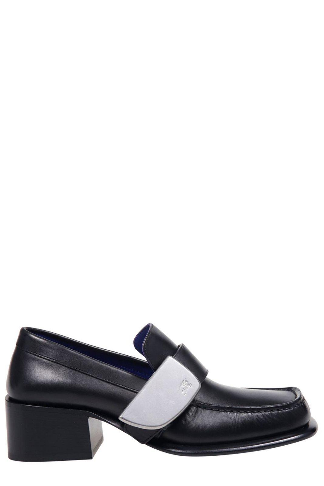 London Shield Square-toe Loafers